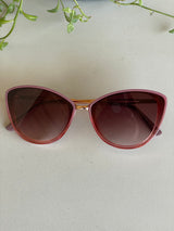 French Designer Collection Pink Cat Eye Sunglasses