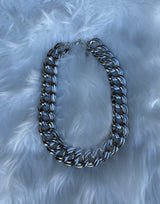 Bold & Beautiful Chunky Silver Chain Link Necklace