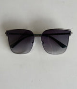 Luxe Teal Frame Square Sunglasses