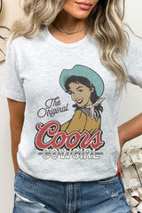 The Original Coors Cowgirl Ash Graphic Tee