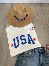 USA Short Sleeve White Graphic Tee