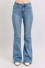 Lainey’s Cowgirl Embriodery Detail Bootcut High Rise Blue Denim Judy Blue Jeans