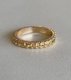 Gold Sparkle Eternity Ring