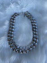 Bold & Beautiful Chunky Silver Chain Link Necklace