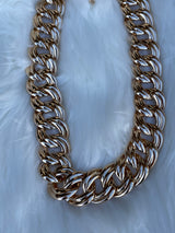 Bold & Beautiful Chunky Gold Chain Link Necklace