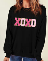 XOXO Black Chenille Pullover Sweater