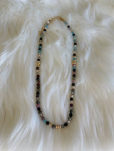 Colorful & Black Beaded Necklace