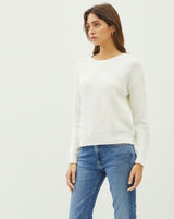 Ivory Knit Boyfriend Fit Sweater