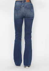 Judy Blue Dark Denim High Rise Tummy Control Bootcut Jeans w/ Embroidered Back Pockets