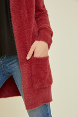 Poppy Fuzzy Ultra Soft Cardigan w/Pockets