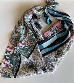 Multi-Color Paisley Square Scarf