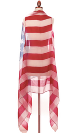 American Flag OS Scarf Vest